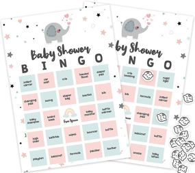 img 1 attached to Baby Shower Bingo Elephant Stickers