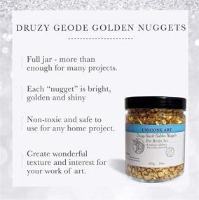 img 1 attached to 🦄 Dazzling Unicone Druzy Geode Golden Nuggets: Perfect for Scrapbooking & Stamping