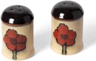 vibrant pfaltzgraff painted poppies salt and pepper shaker set: enhance your tabletop with exquisite artistry logo