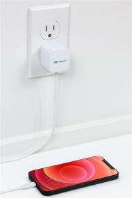 img 2 attached to 📱 Apple Certified iPhone Lightning Charger: 6ft Cable, 2.1a Rapid Power, Travel-Ready - White