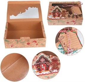 img 2 attached to 🍪 OurWarm 12 Pack Christmas Cookie Boxes: Festive Holiday Treat Boxes for Perfect Gift Giving