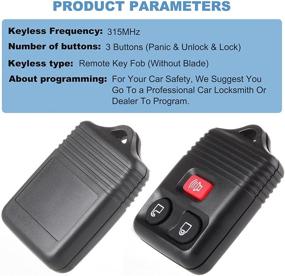 img 2 attached to ECCPP CWTWB1U345 Keyless Entry Remote Key Fob Control for 98-14 Ranger, M azda, L incoln, F ord, M ercury (1x)