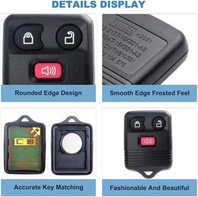 img 1 attached to ECCPP CWTWB1U345 Keyless Entry Remote Key Fob Control for 98-14 Ranger, M azda, L incoln, F ord, M ercury (1x)