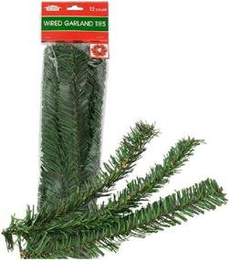 img 1 attached to 🎄 12 Count Packs of Flexible Holiday Garland Ties