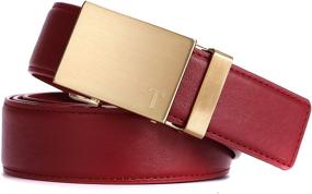 img 3 attached to Tonywell Ratchet Removable Buckle Leather Men's Accessories in Belts