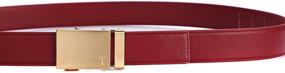 img 2 attached to Tonywell Ratchet Removable Buckle Leather Men's Accessories in Belts