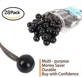 img 3 attached to XSTRAP 28 Piece Ball Bungee Cords: Elastic Canopy, Tarp, Strap, Tent & Wire Accessories – 9-Inch Camouflage Bundle