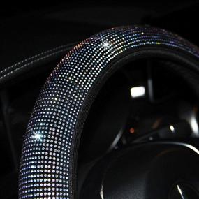 img 3 attached to Rhinestone Crystal Steering Non Slip Ladies