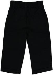 img 1 attached to 👖 RUGGEDBUTTS Boys Toddler Black Dress Pants - 4T: Durable & Stylish Bottoms for Little Boys