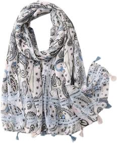 img 4 attached to Womens Blanket Oversized Fringed SF010_03 09 Women's Accessories in Scarves & Wraps