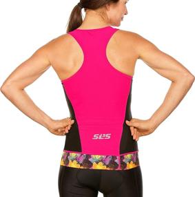 img 3 attached to 🏊 Womens Triathlon Top SLS3: Anti-Friction Seams, Slim Athletic Fit, No Shelf Bra