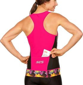 img 1 attached to 🏊 Womens Triathlon Top SLS3: Anti-Friction Seams, Slim Athletic Fit, No Shelf Bra