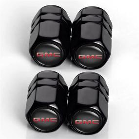 img 2 attached to 5 Pcs Metal Car Wheel Tire Valve Stem Caps Suit For Man And Woman For 2019-2021 GMC Sierra With A Keychain Logo Styling Decoration Accessories Tires & Wheels