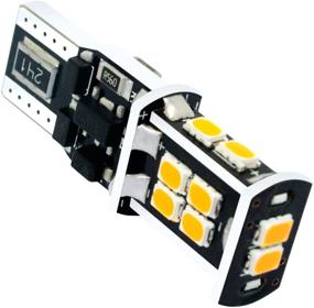 img 1 attached to 🚗 Alla Lighting T15 912 921 LED Bulbs: High Lumens 2000, Amber Yellow - Perfect for Cars, Trucks, RVs
