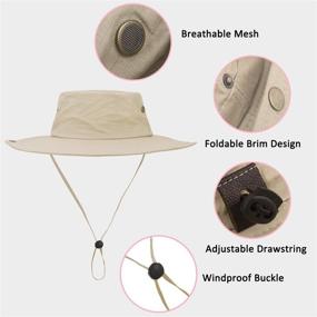 img 3 attached to Stay Stylish and Protected with Jane Shine Outdoor Sun Hat - Women's Bucket Hats for Sun Protection, Mesh Cap, Quick-Dry UPF 50+