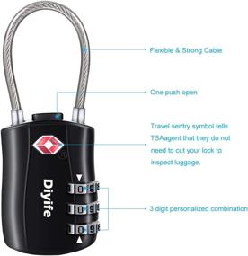 img 2 attached to Diyife Luggage Combination Padlocks Suitcase