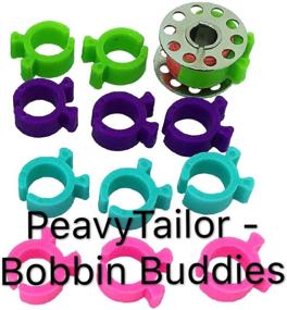 img 2 attached to 🧵 PeavyTailor Bobbin Holder Set of 50 Bobbin Clips - Organize Sewing Machine Thread with Thread Huggers. Bobbin Clamps Keep Thread Tails in Place - Sewing Kit Organizer to Prevent Unwinding.