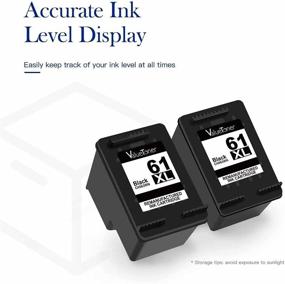 img 2 attached to 🖨️ Valuetoner Upgraded HP 61XL 61 XL High Yield Remanufactured Ink Cartridge Replacement for Envy 4500 5530, Deskjet 2540 1056 1510 1000 1010, Officejet 4630 2620 4635 Printer (2 Black)