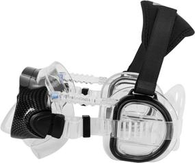 img 2 attached to 🤿 IST ProEar Dive Mask with Ear Covers - Scuba Diving Pressure Equalization Gear, Twin Lens Tempered Glass (Black)