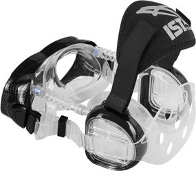 img 1 attached to 🤿 IST ProEar Dive Mask with Ear Covers - Scuba Diving Pressure Equalization Gear, Twin Lens Tempered Glass (Black)