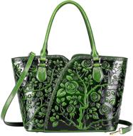 🌸 pijushi designer handbags floral satchel: stylish women's handbags & wallets for fashionable trendsetters logo