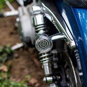 img 1 attached to Eagle Lights Generation II Midnight Edition Rear 1156 Red 2 Inch LED Turn Signals with Clear Lenses for Harley Davidson - Illuminate Your Ride in Style!