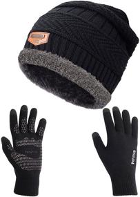 img 4 attached to Warm and Stylish Maylisacc Winter Fleeced Screen Gloves to Keep You Cozy