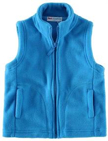 img 4 attached to LittleSpring Little Fleece Vests Zipper - Boys' Clothing for Comfort and Style