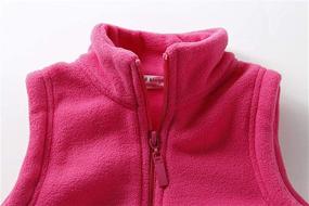 img 2 attached to LittleSpring Little Fleece Vests Zipper - Boys' Clothing for Comfort and Style