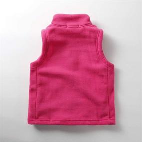 img 3 attached to LittleSpring Little Fleece Vests Zipper - Boys' Clothing for Comfort and Style