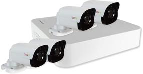 img 1 attached to 📷 REVO America RU41B4G-1T Система видеонаблюдения Ultra HD: 4-канальный NVR с 4-мегапиксельными пулантиповыми камерами (белый) - включено 1 ТБ хранилище