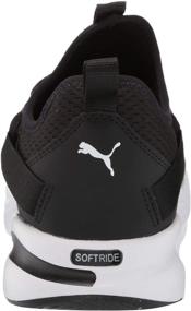 img 2 attached to 👟 PUMA Men's Running Shoes - Black and White (Model: 19451401)