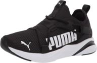 👟 puma men's running shoes - black and white (model: 19451401) логотип