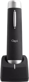 img 2 attached to 🍷 Ozeri Prestige Electric Wine Opener Set with Aerating Pourer, Foil Cutter, and Rechargeable Stand