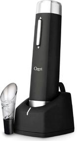 img 4 attached to 🍷 Ozeri Prestige Electric Wine Opener Set with Aerating Pourer, Foil Cutter, and Rechargeable Stand