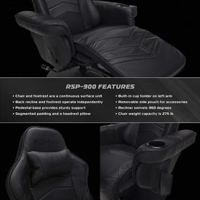 img 2 attached to RESPAWN 900 Racing Recliner Reclining RSP 900 BLK