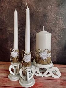 img 2 attached to 💍 Enhance Your Wedding Ceremony with the Unity Candle Holder Set - Perfect Wedding Gift and Centerpiece Decoration
