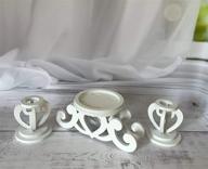 💍 enhance your wedding ceremony with the unity candle holder set - perfect wedding gift and centerpiece decoration logo