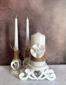 img 1 attached to 💍 Enhance Your Wedding Ceremony with the Unity Candle Holder Set - Perfect Wedding Gift and Centerpiece Decoration