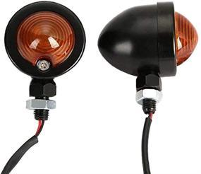 img 3 attached to 🏍️ Enhance Your Motorcycle's Visibility with MOTL Chrome Front Rear Turn Signals - Universal Fit for Harley, Honda, Yamaha, Dukati, Suzuki, Kawasaki (2pcs, 12V, Bullet Shape, Amber Lights)