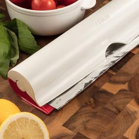 img 1 attached to 🔪 Hutzler Refillable Wrap Dispenser, Gray - Convenient Kitchen Tool - 13" x 3.25" x 1.75