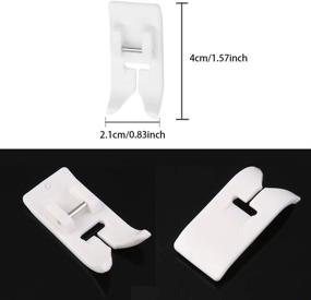 img 1 attached to 🧵 CESUSME 2 Pcs Roller & Teflon Sewing Machine Presser Foot Set - Ideal for Singer, Brother, Babylock, Low Shank Simplicity Machines (2 Styles)