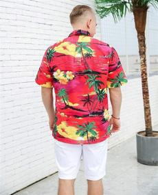 img 1 attached to 🌺 YEAR OUT Hawaiian Regular Shirts: Stylish Men's Clothing with a Tropical Twist