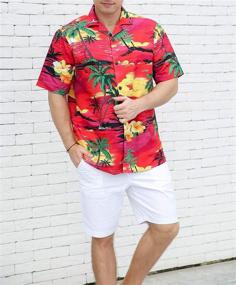 img 3 attached to 🌺 YEAR OUT Hawaiian Regular Shirts: Stylish Men's Clothing with a Tropical Twist