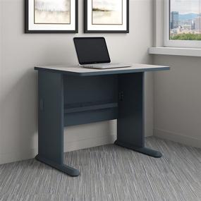 img 3 attached to 🖥️ Bush Business Furniture Series A 36W Desk: Sleek Slate and White Spectrum Design for Modern Workspaces