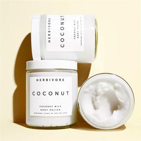 img 1 attached to 🥥 Herbivore - Organic Coconut Milk Body Scrub, 100% Natural, Clean Beauty (8 oz, 226 g)