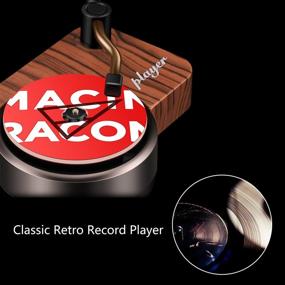 img 1 attached to Revive Your Drive: Retro Record Player 🎵 Car Decor with Aromatherapy Diffuser for Fresh Air
