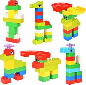 img 3 attached to 🔨 Fun and Educational Building Toy: BATTOP Marble Construction Set for Kids - 97 Pieces