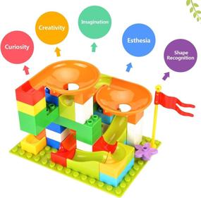img 2 attached to 🔨 Fun and Educational Building Toy: BATTOP Marble Construction Set for Kids - 97 Pieces