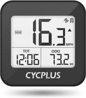 cycplus bike computer with gps and wireless connectivity, backlight for night riding, waterproof speedometer odometer, extended battery life, enhanced professional data analysis logo